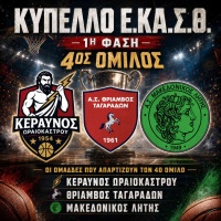 🏀 🏆 Πραγματοποιήθηκε η κλήρωση του κυπέλλου Ε.ΚΑ.Σ.Θ